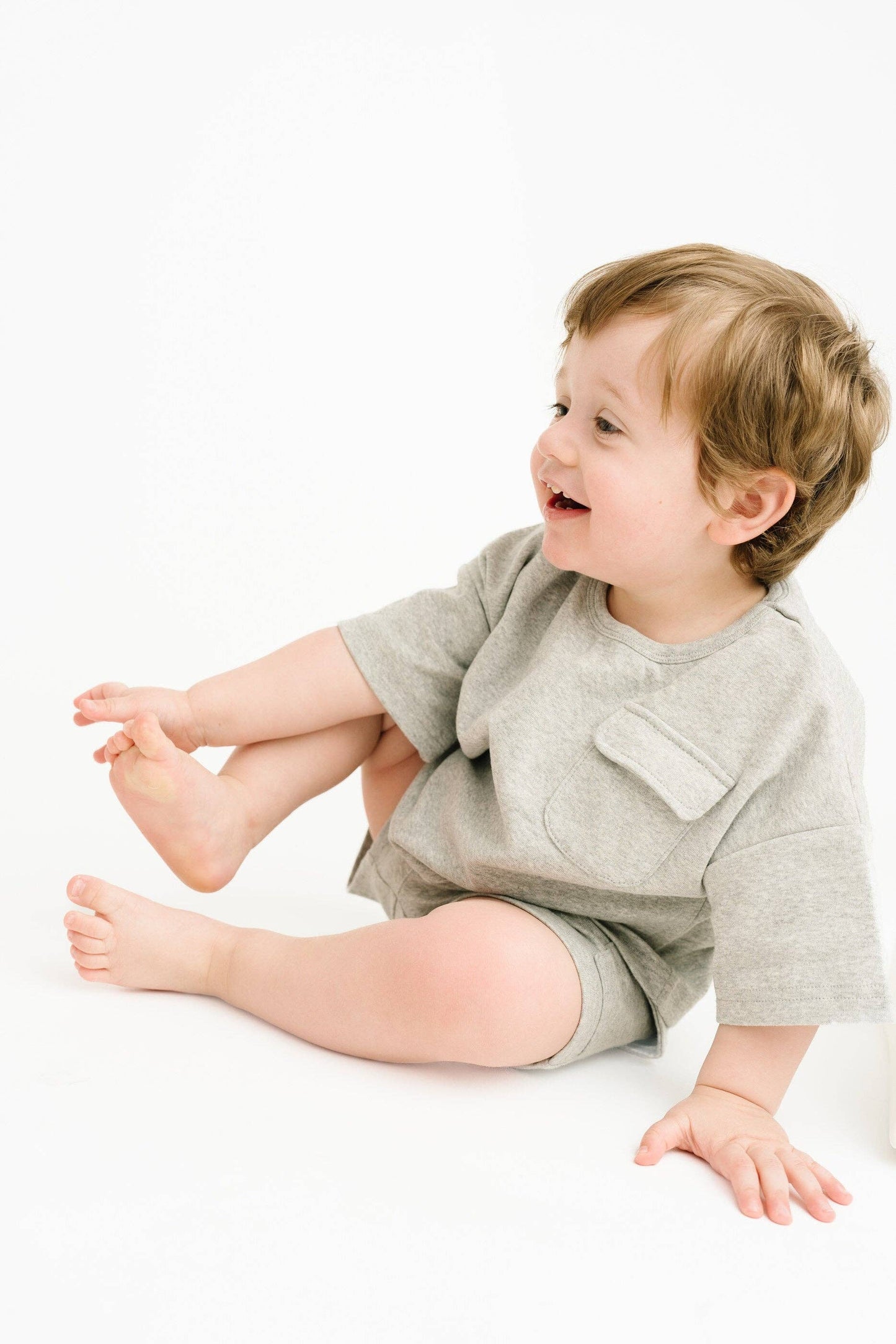 Stone Slouchy Cargo Set