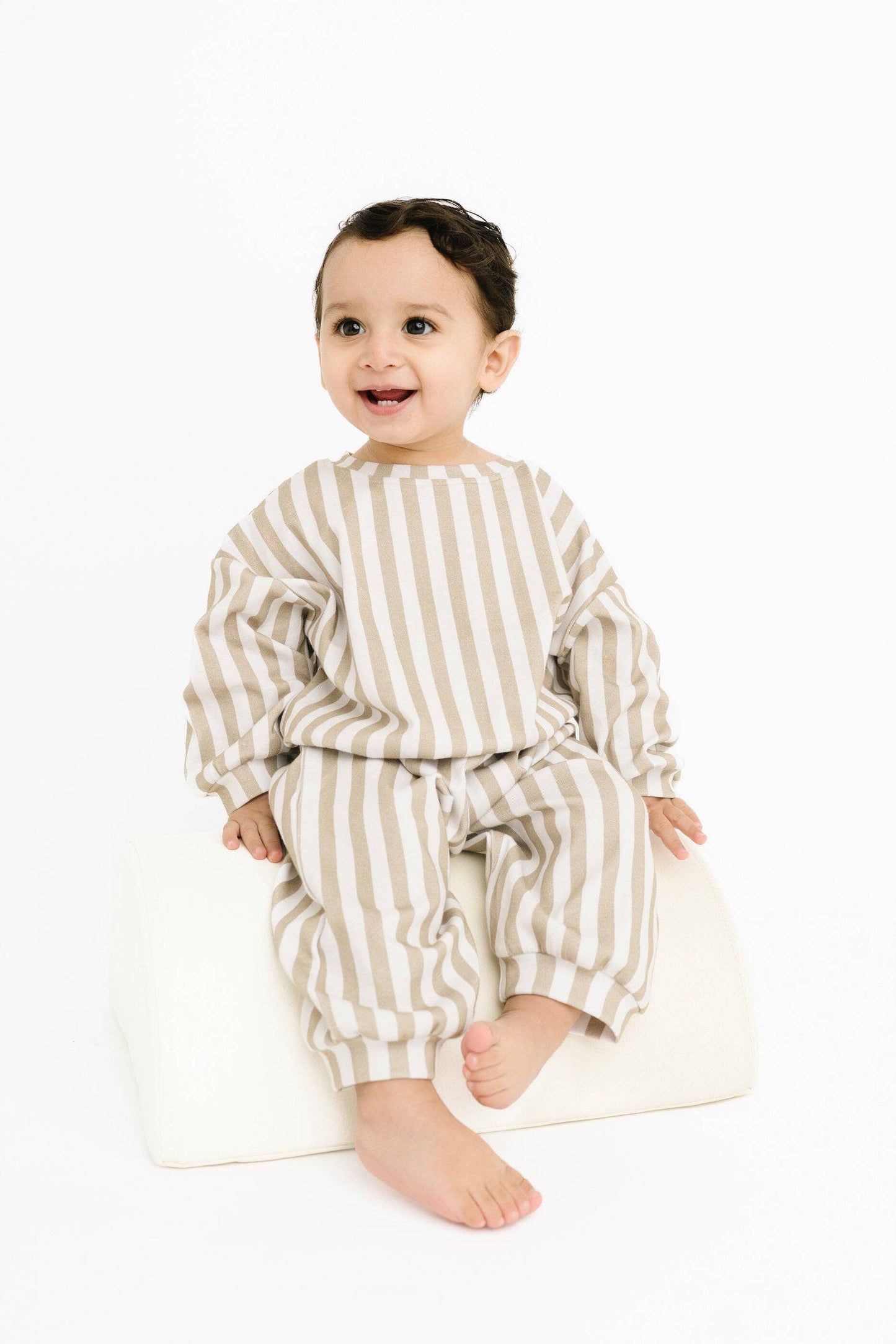 Olive Stripe Sweatsuit