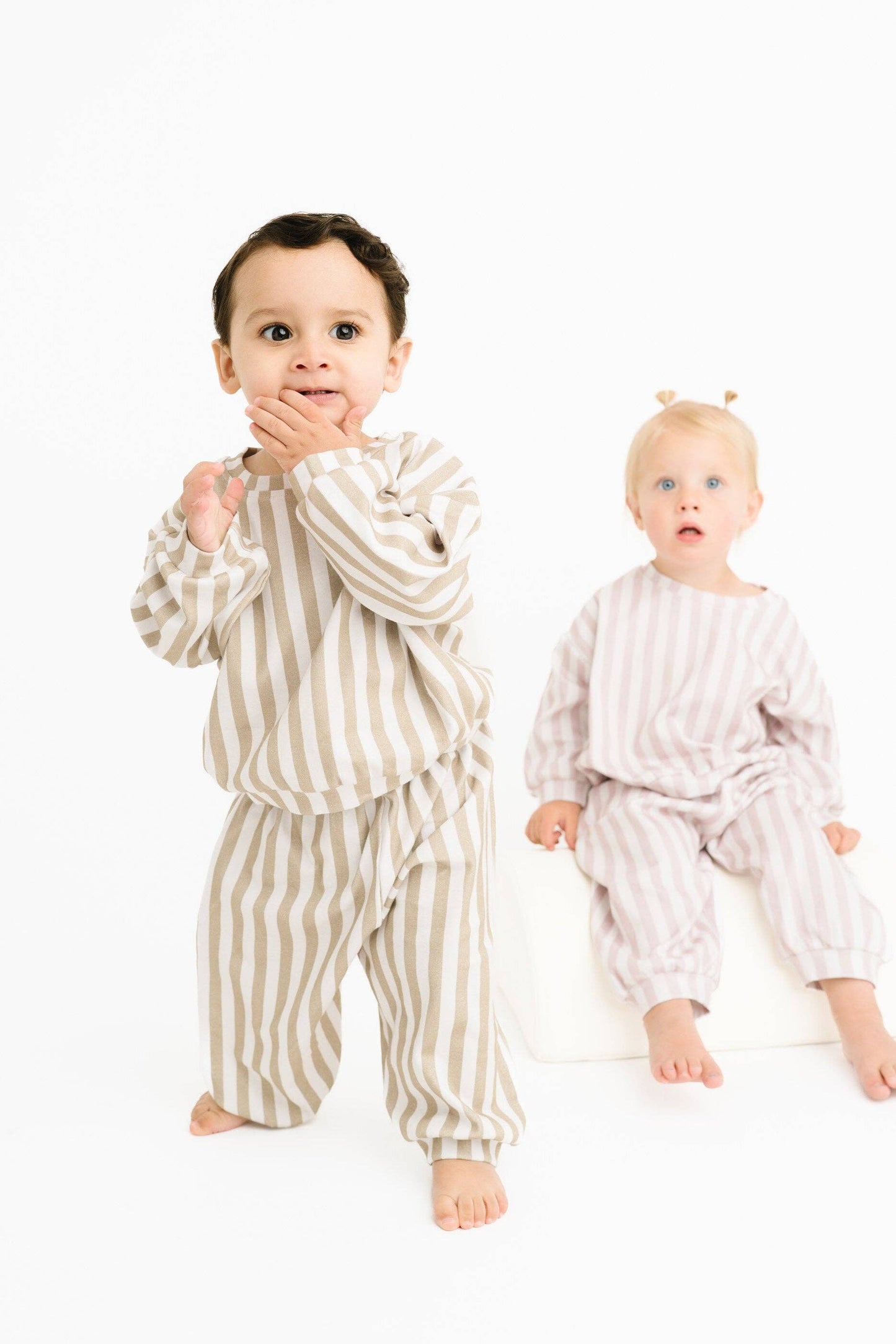 Olive Stripe Sweatsuit