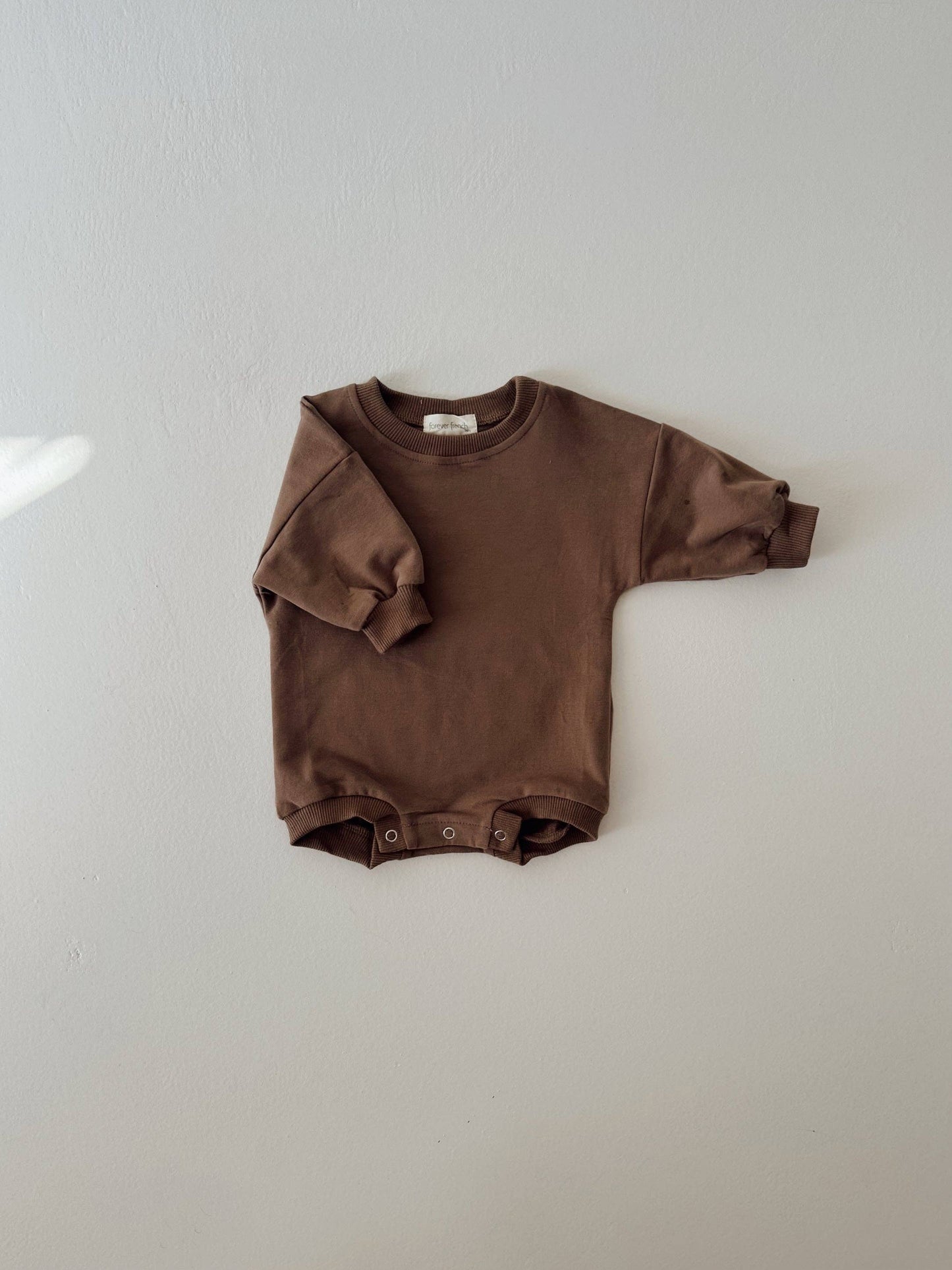 Sweatshirt Romper | Hot Cocoa