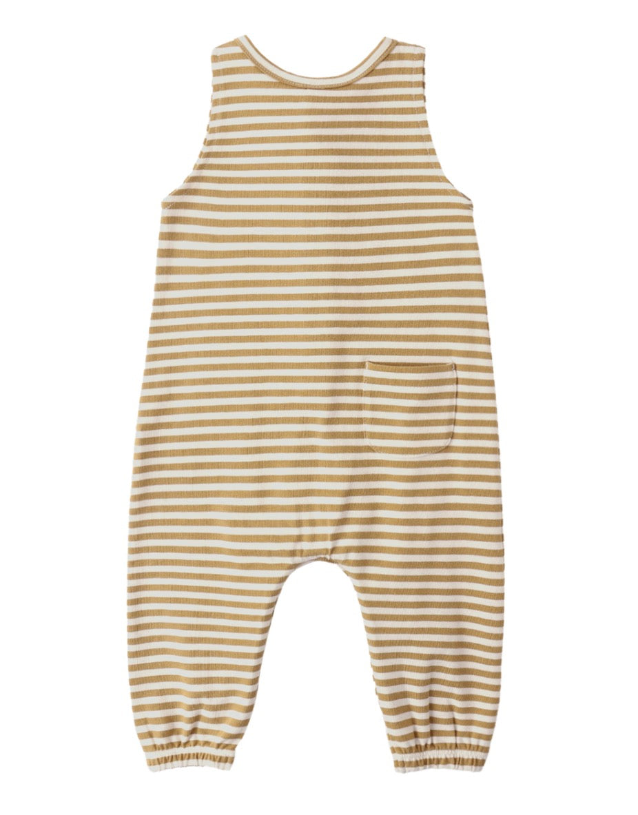 Sleeveless Jumpsuit || Honey Stripe