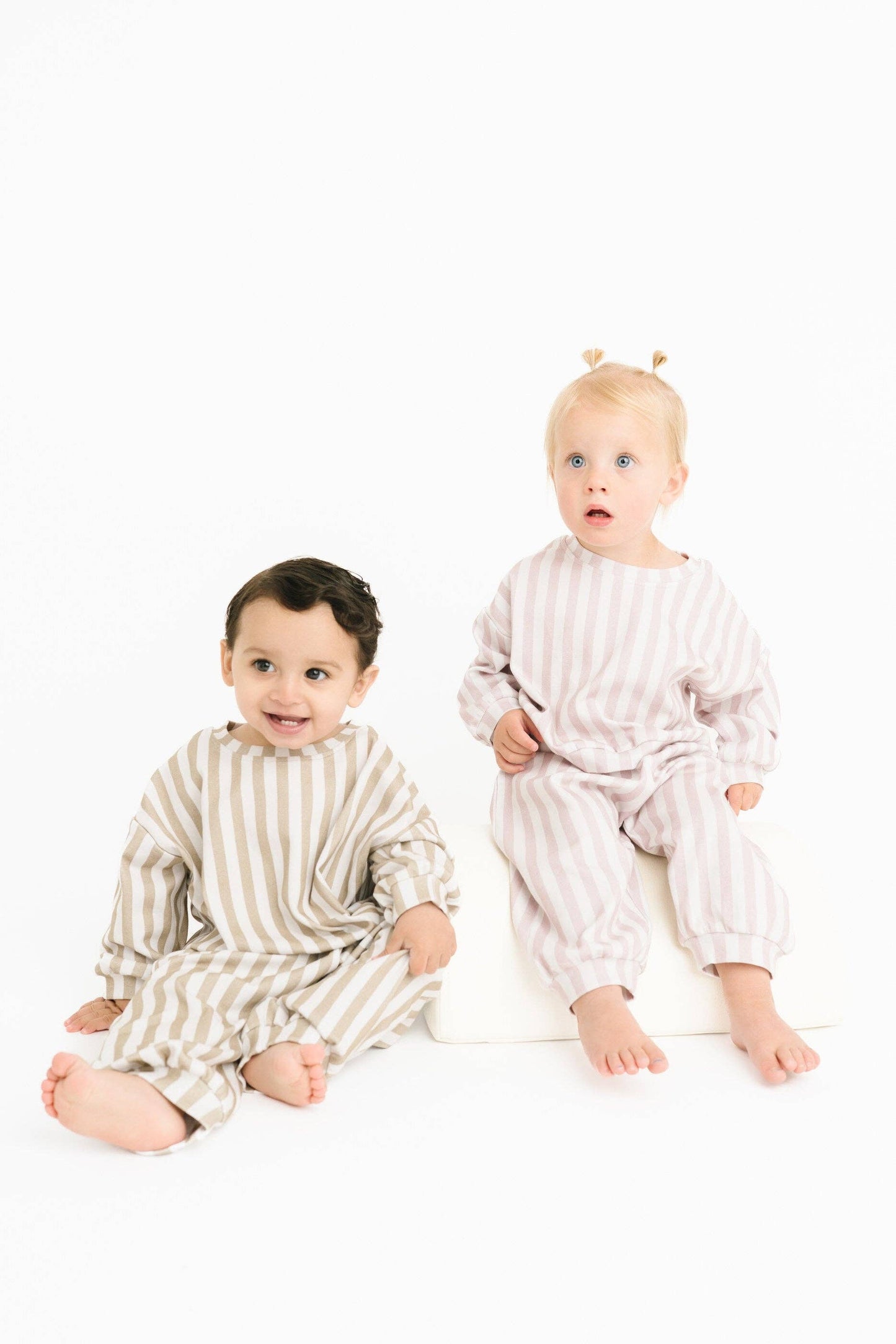 Olive Stripe Sweatsuit
