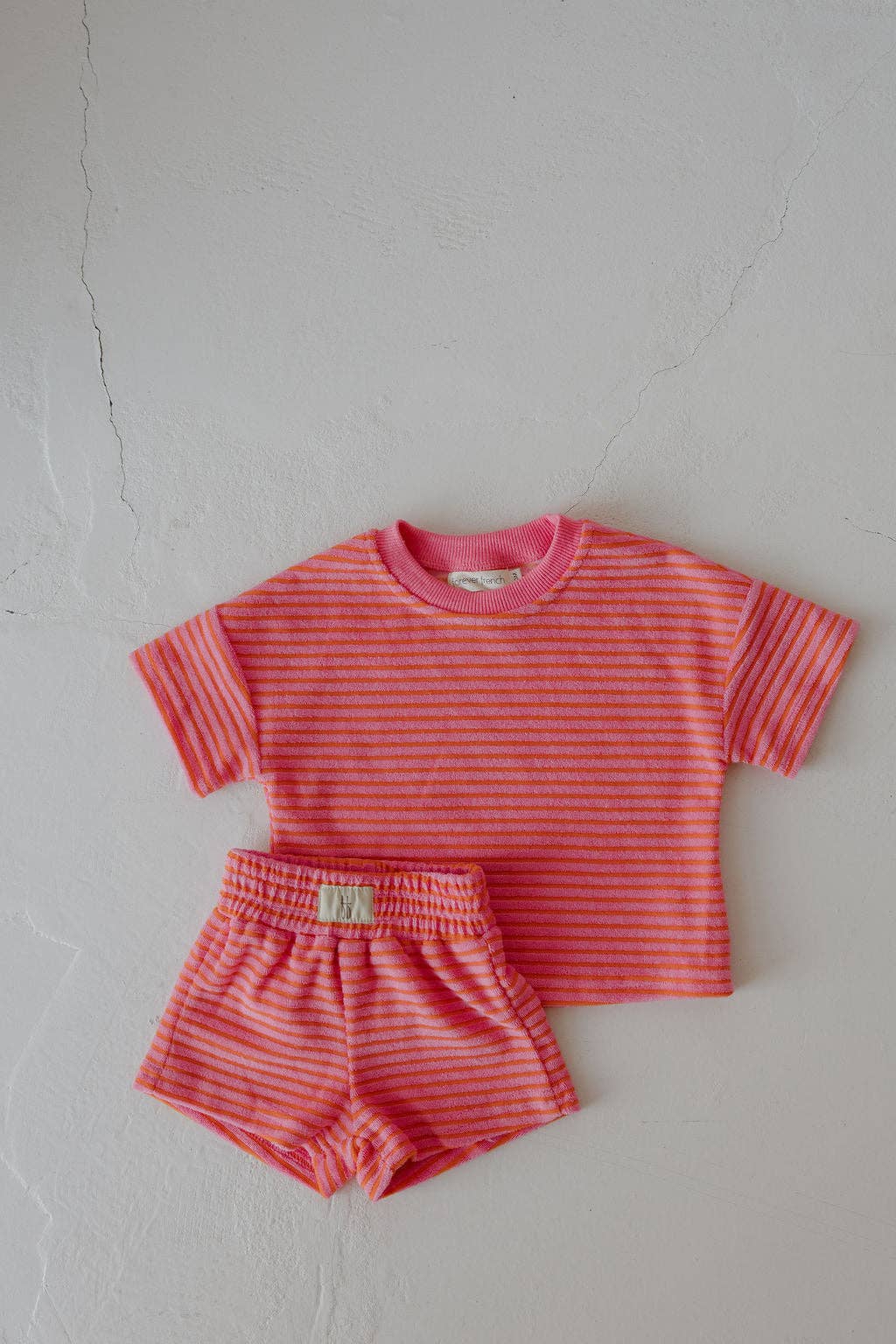 Child Terry Short Set | Strawberry