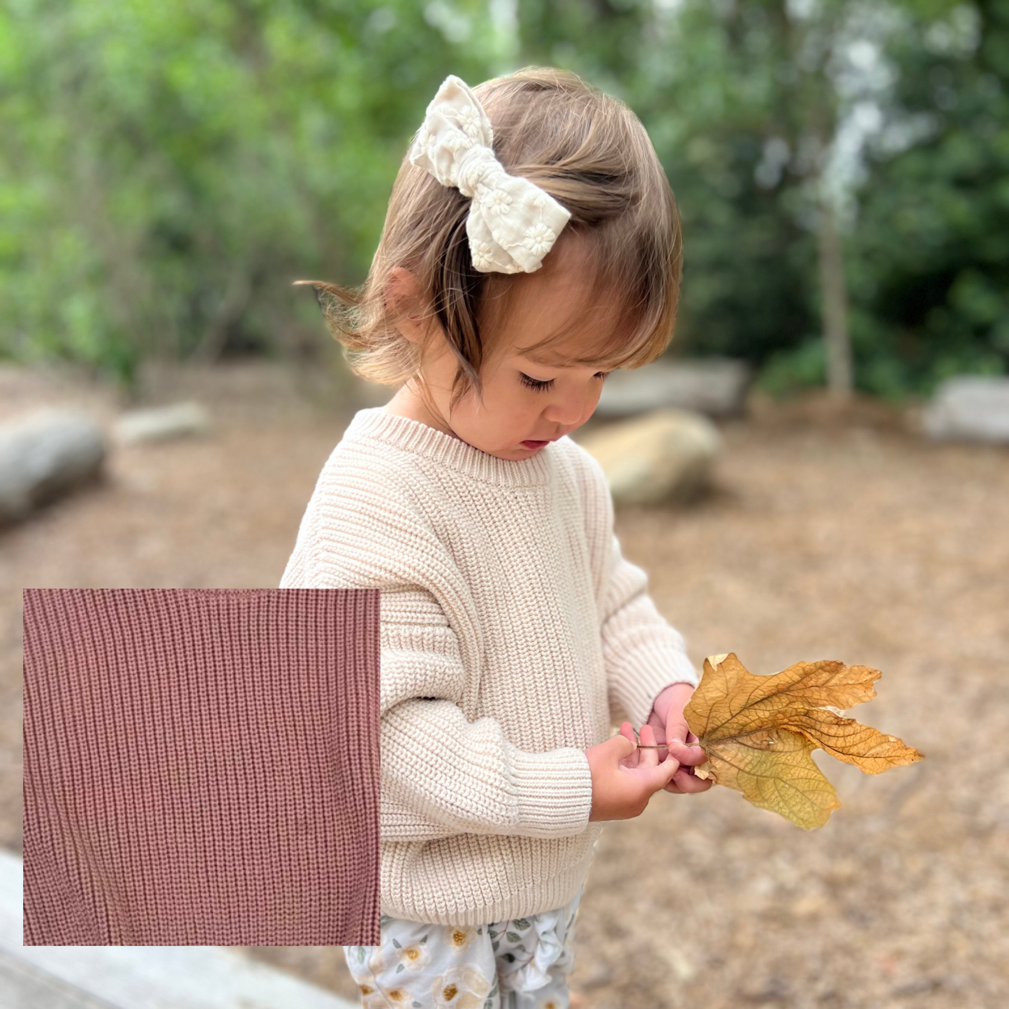 Baby & Toddler Chunky Knit Sweater | Rose