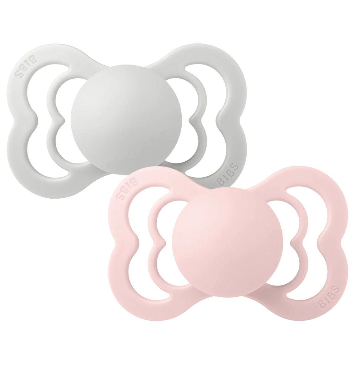 BIBS Supreme Soft Silicone Pacifier - Blossom/Haze (2 pack)