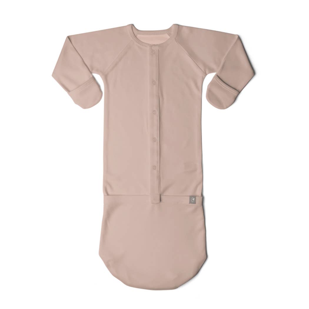 Viscose Bamboo + Organic Cotton Convertible Gown - Rose