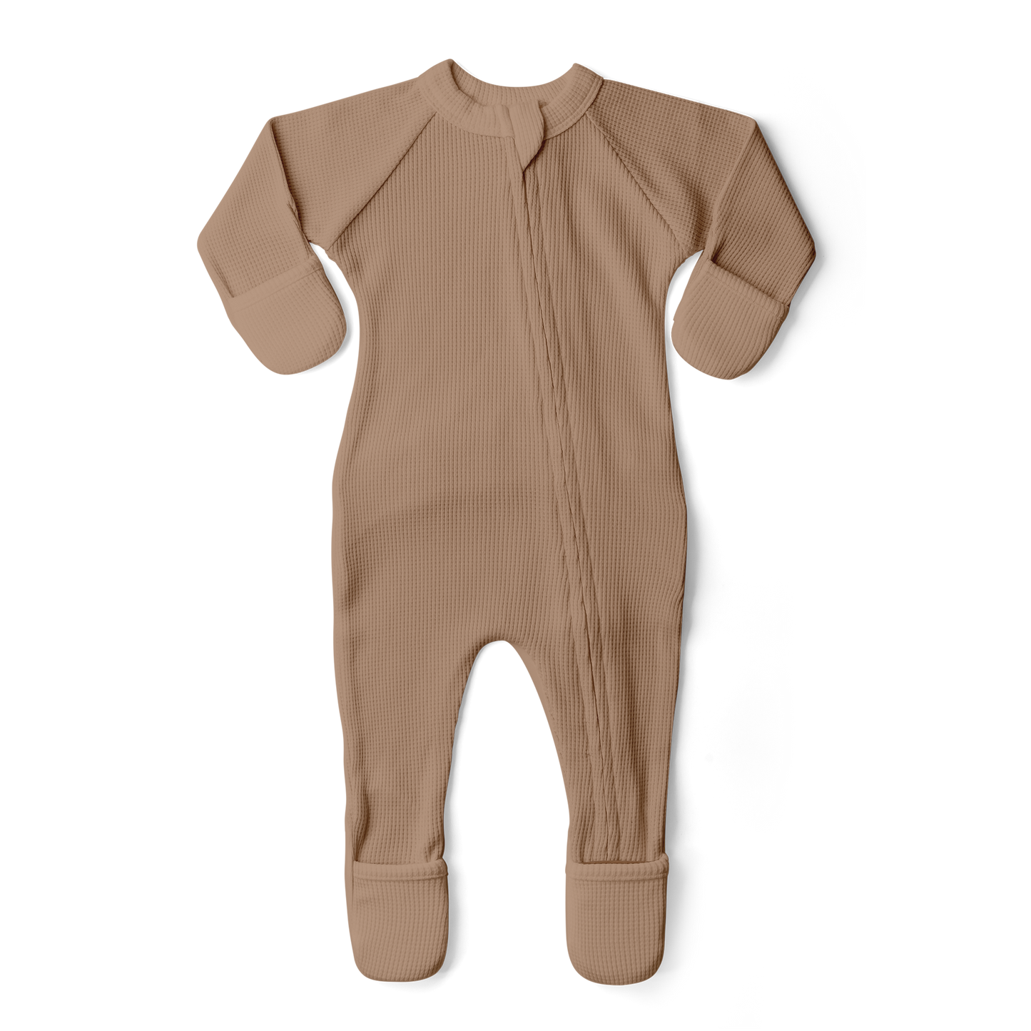 Thermal Viscose + Organic Cotton Footie - Natural