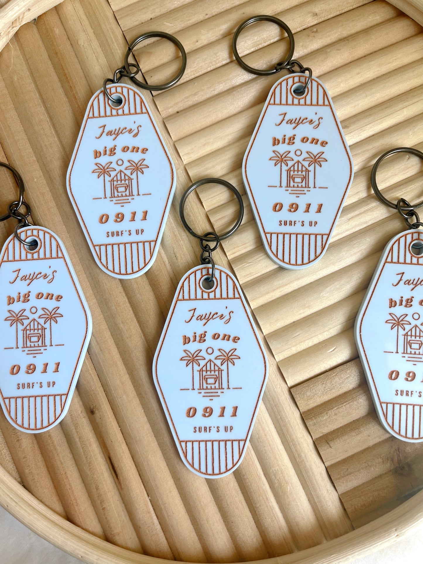 Surf Birthday Keychain