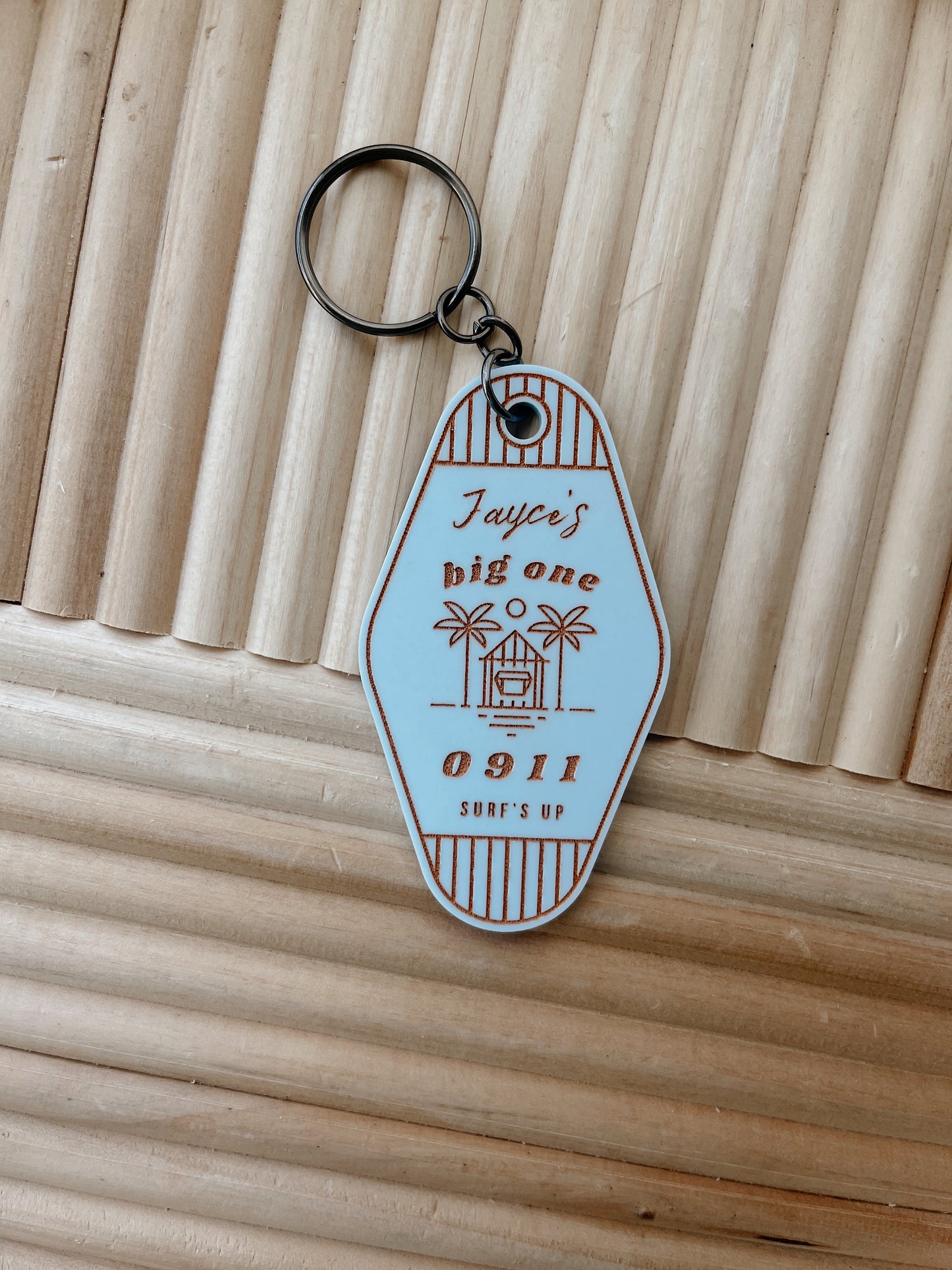 Surf Birthday Keychain
