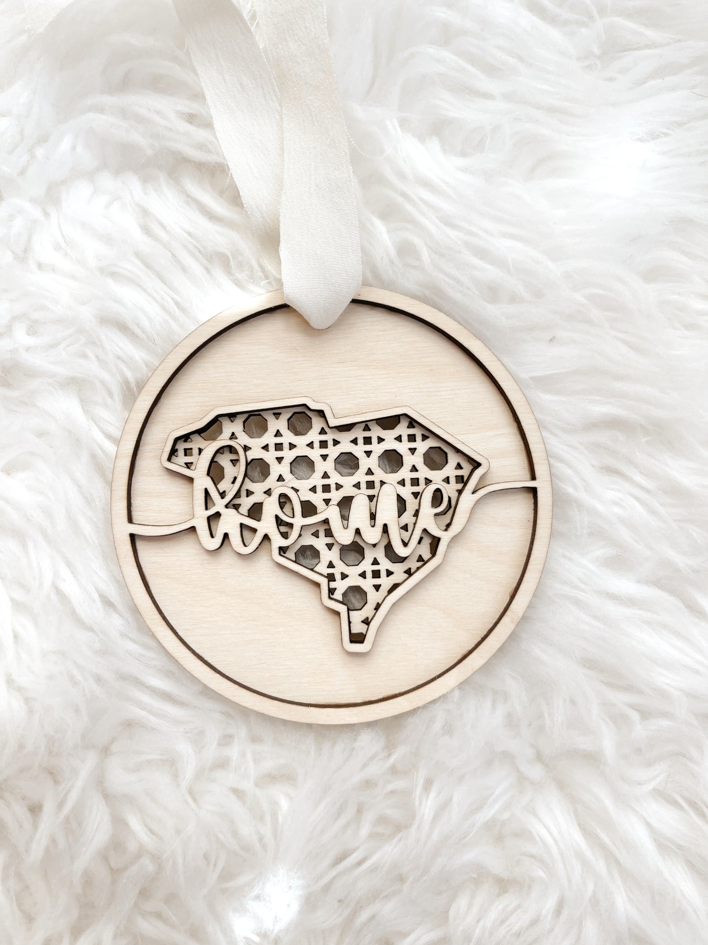 Rattan Home State Ornament