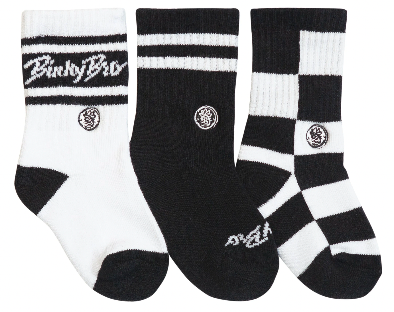 3-Pack Checkers Classic socks