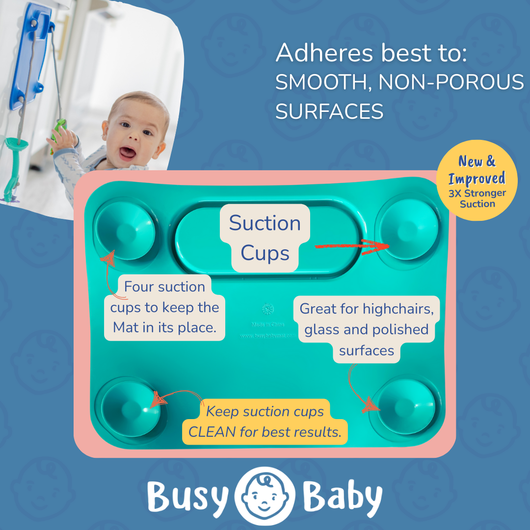 Busy Baby Silicone Placemat - 4 tether version