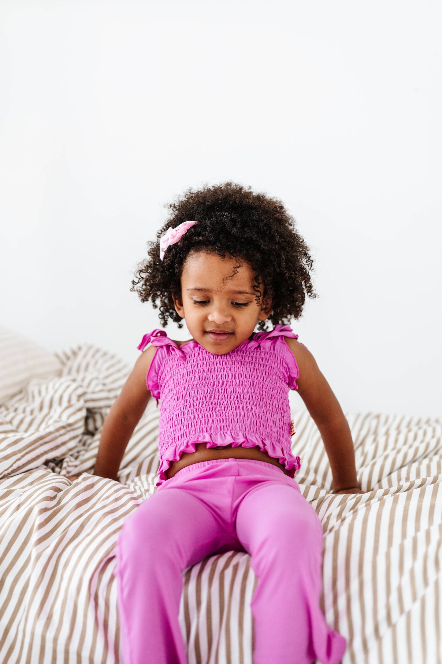 Smocked Tank Set-Pink