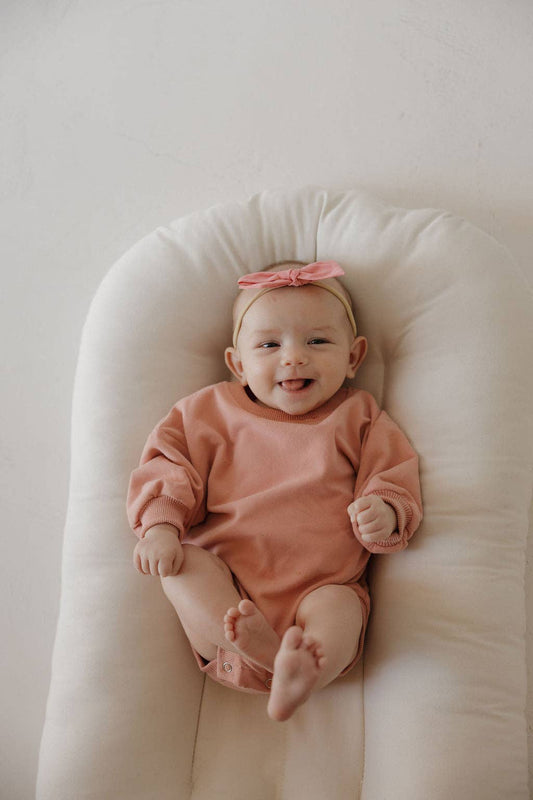 Sweatshirt Romper | Rose