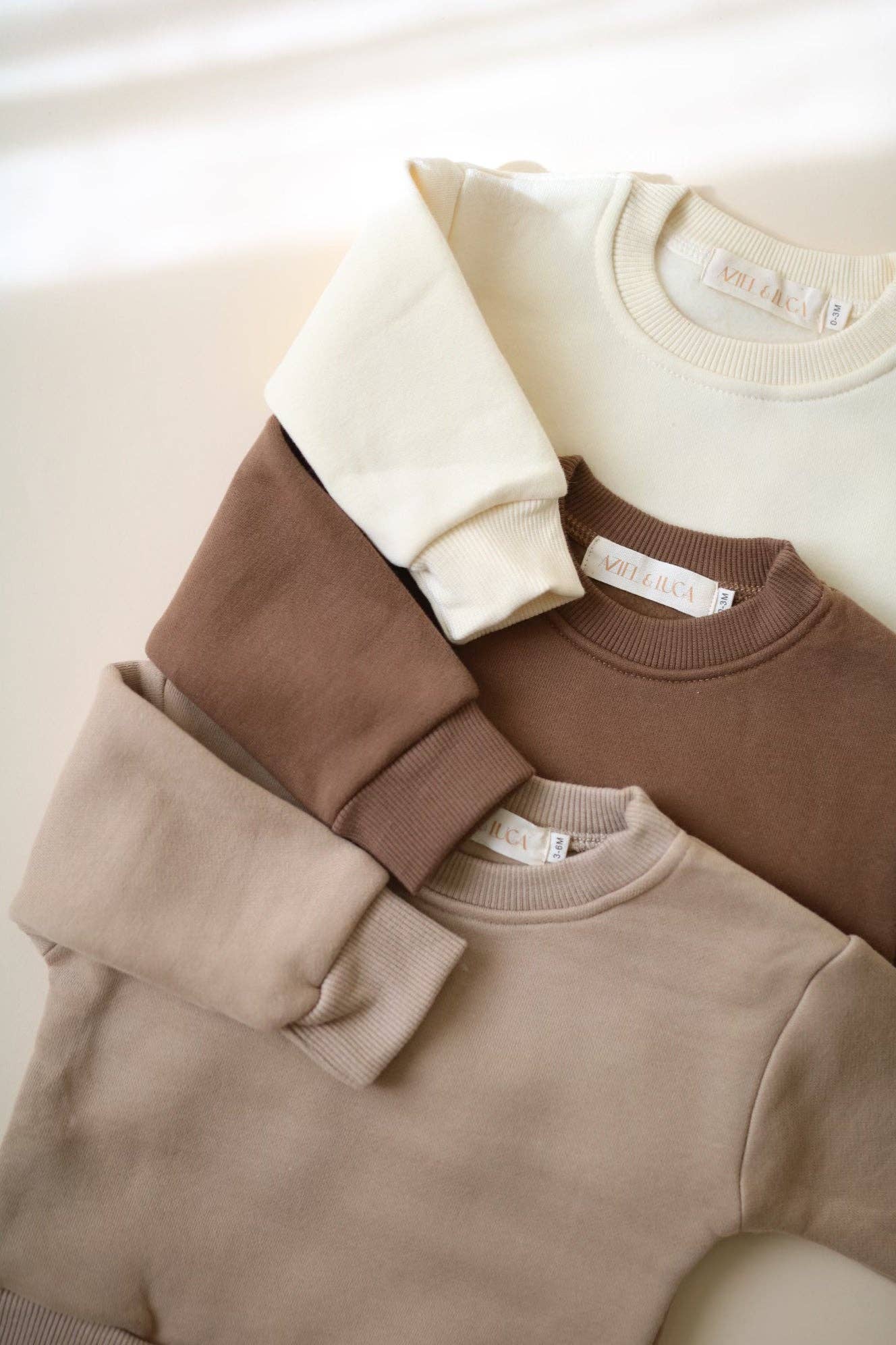 Neutral Baby Sweat Set - Top & Pant