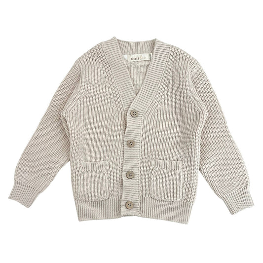 Toddler Chunky Knit Organic Cotton Cardigan
