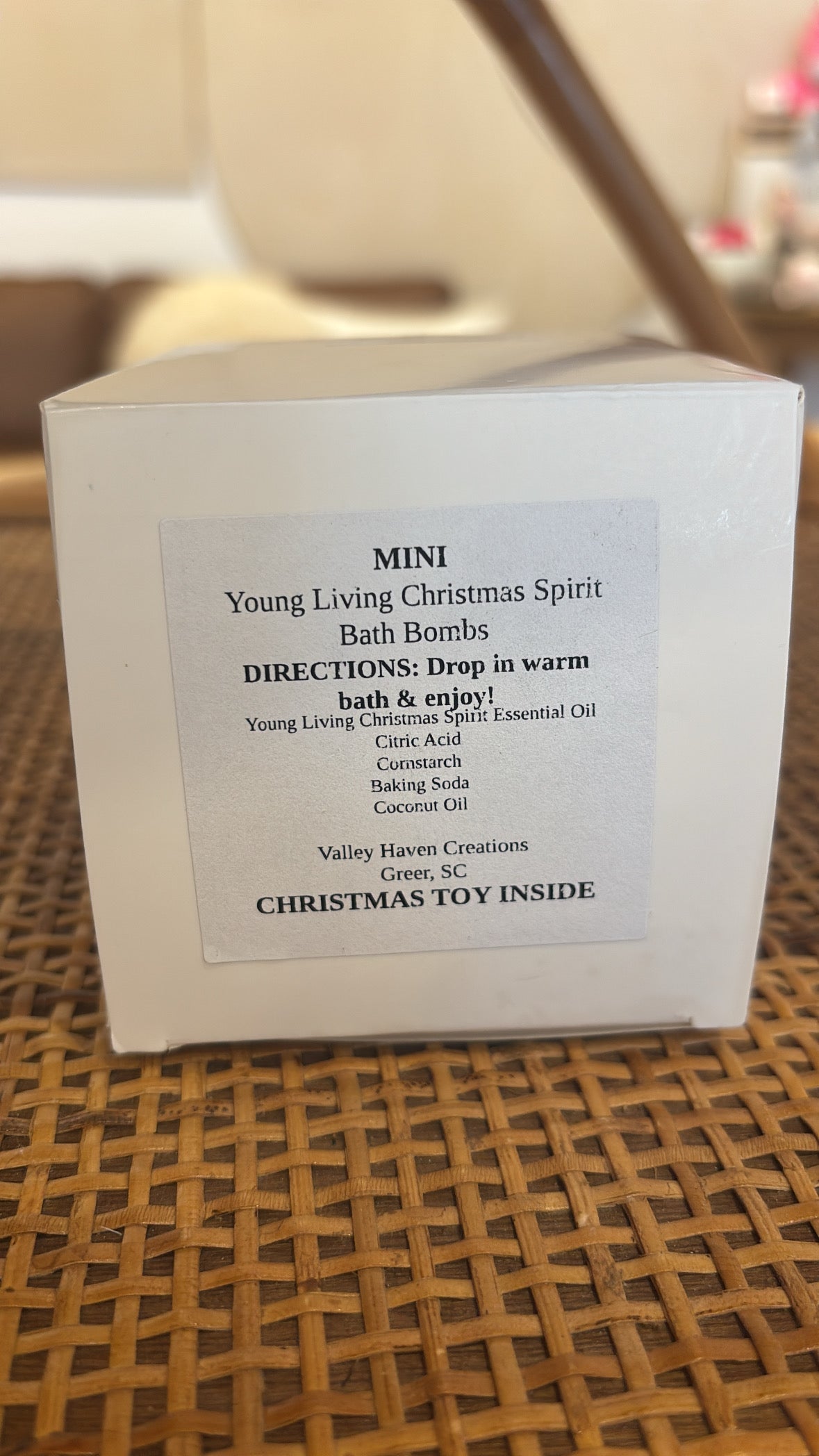 Mini young living Christmas aspirin bath bombs