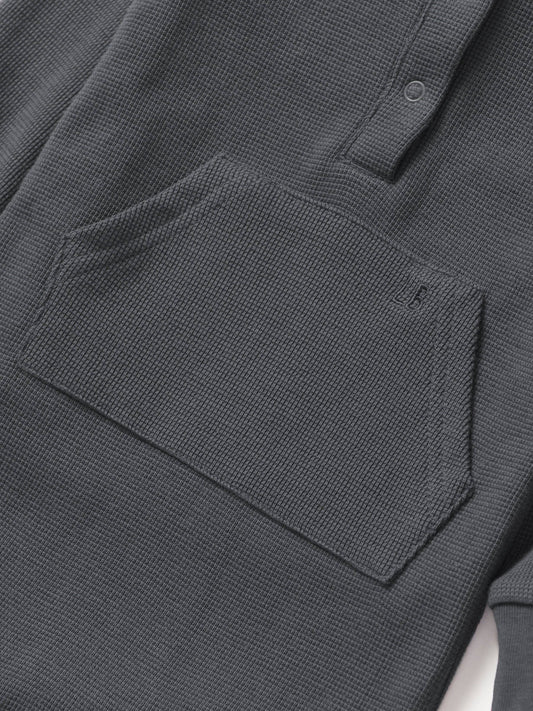 Waffle Romper - Shadow