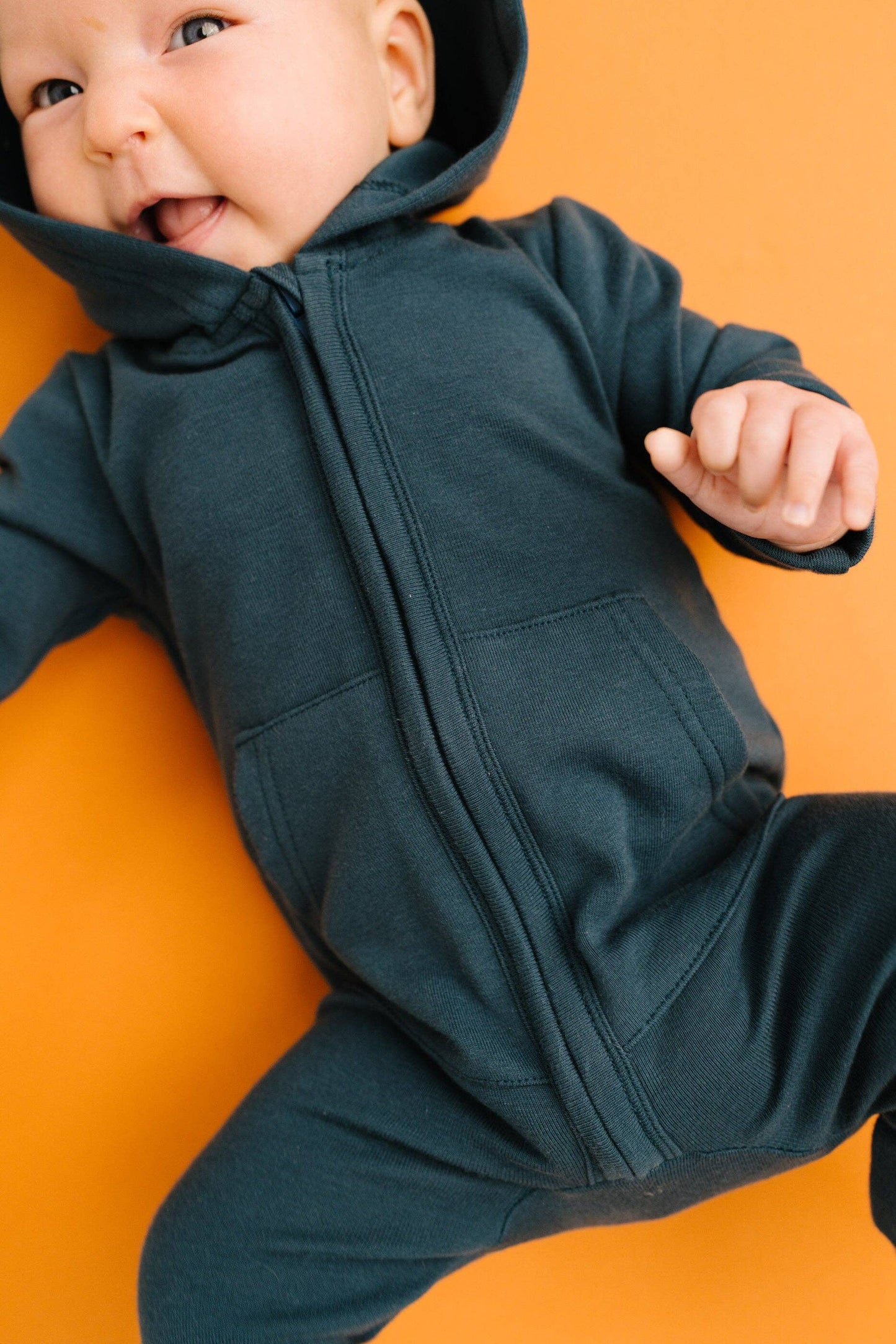 Navy Hoodie Jumpsuit