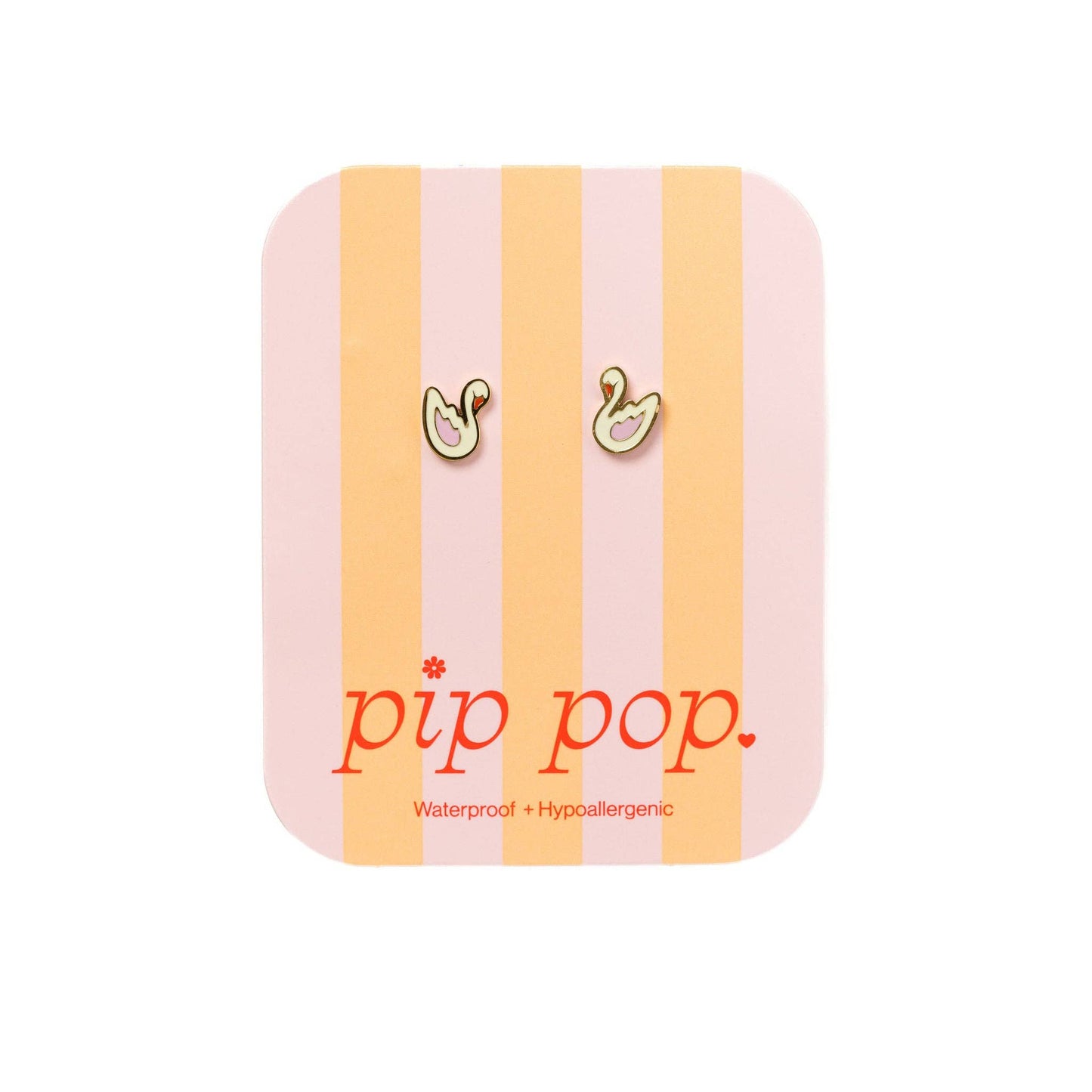 Swan Stud Earrings