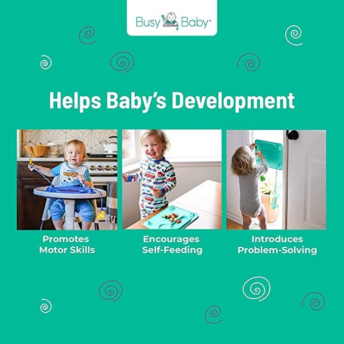 Busy Baby Silicone Placemat - 4 tether version