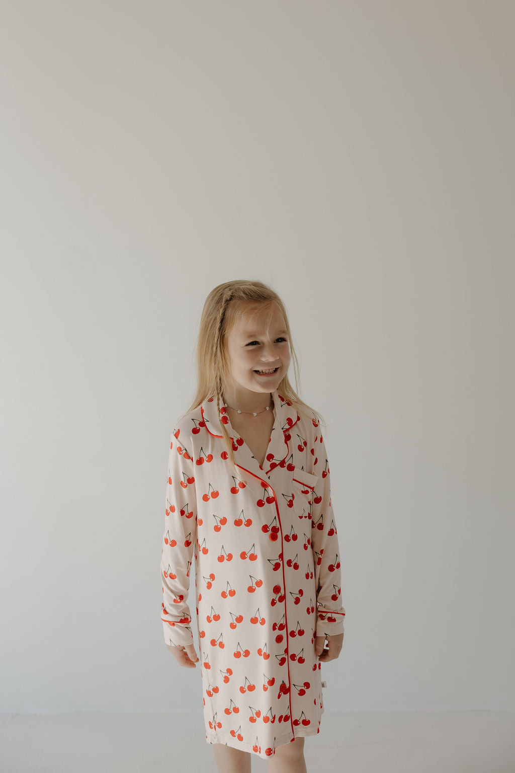 Toddler Bamboo Sleeping Dress | Cherry Orchard