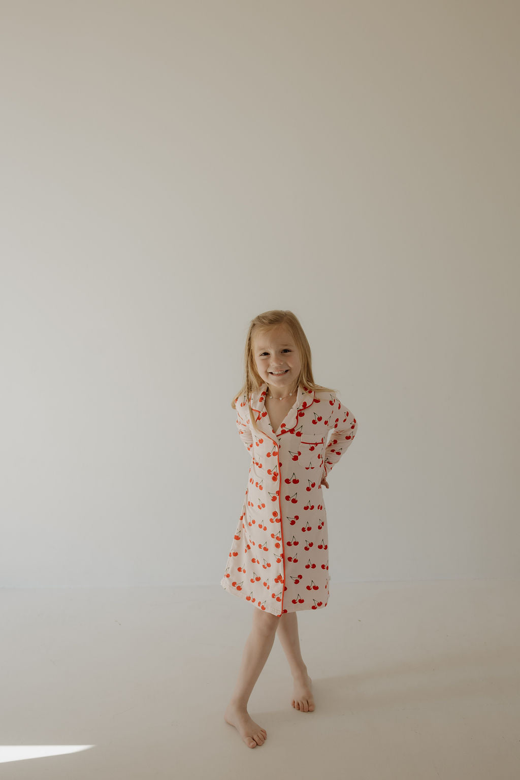 Toddler Bamboo Sleeping Dress | Cherry Orchard