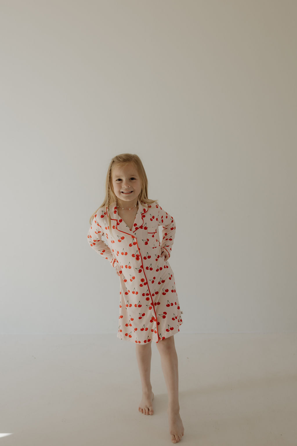 Toddler Bamboo Sleeping Dress | Cherry Orchard