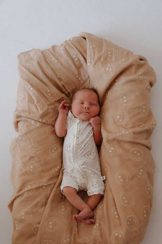 Shortie Bamboo Zip | Just Smile