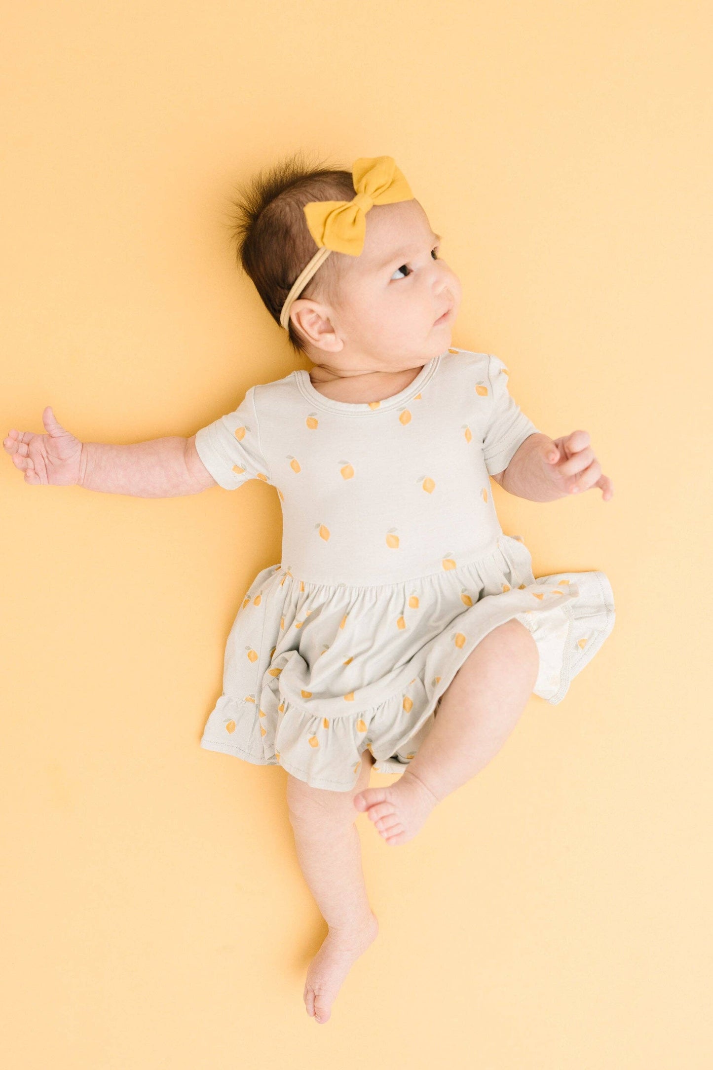 Lemon Delight Bodysuit Bamboo Dress