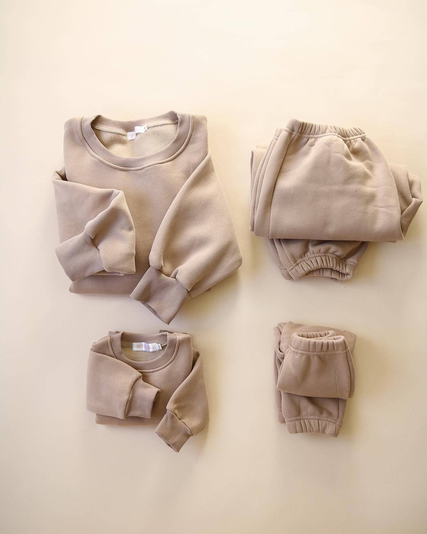 Neutral Baby Sweat Set - Top & Pant