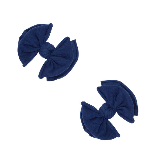 2PK BABY FAB CLIPS: navy