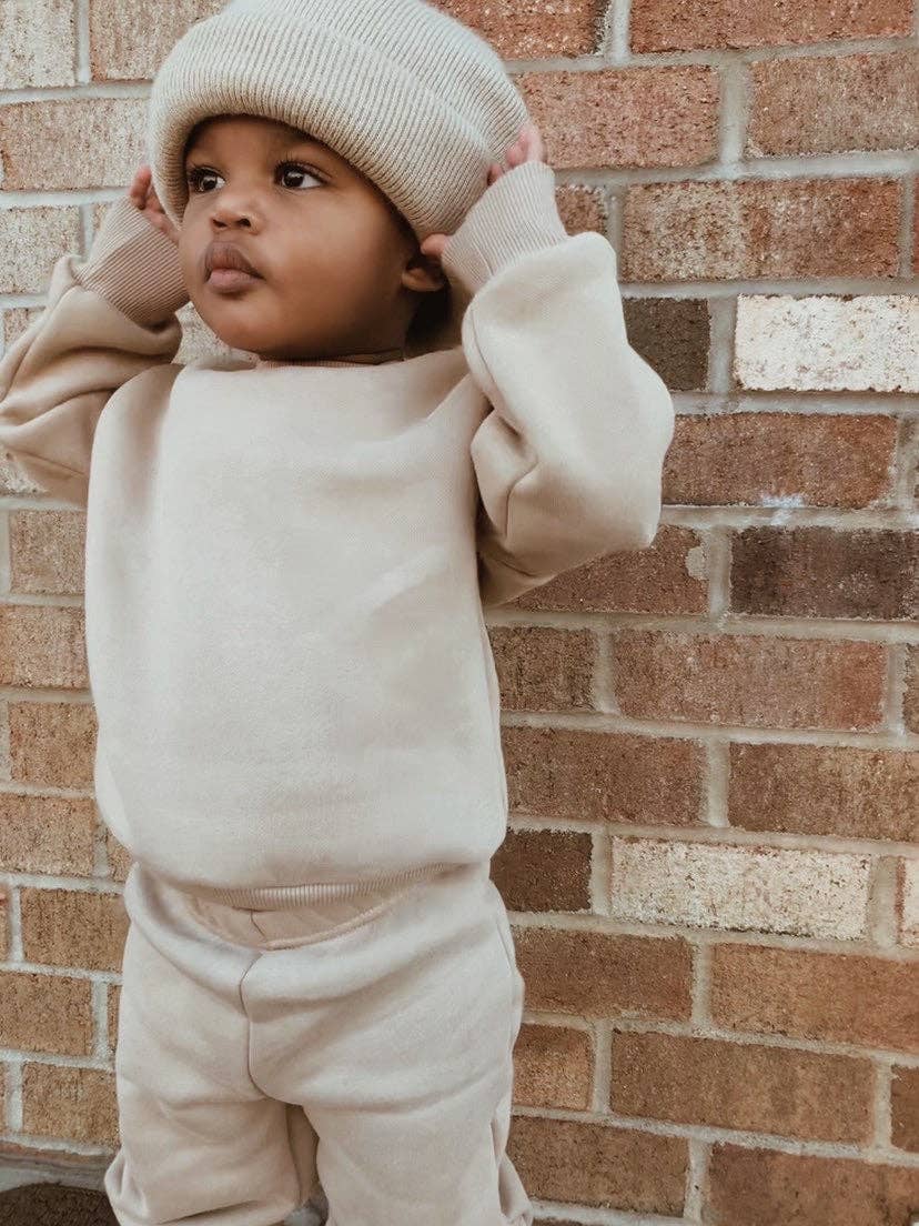 Neutral Baby Sweat Set - Top & Pant