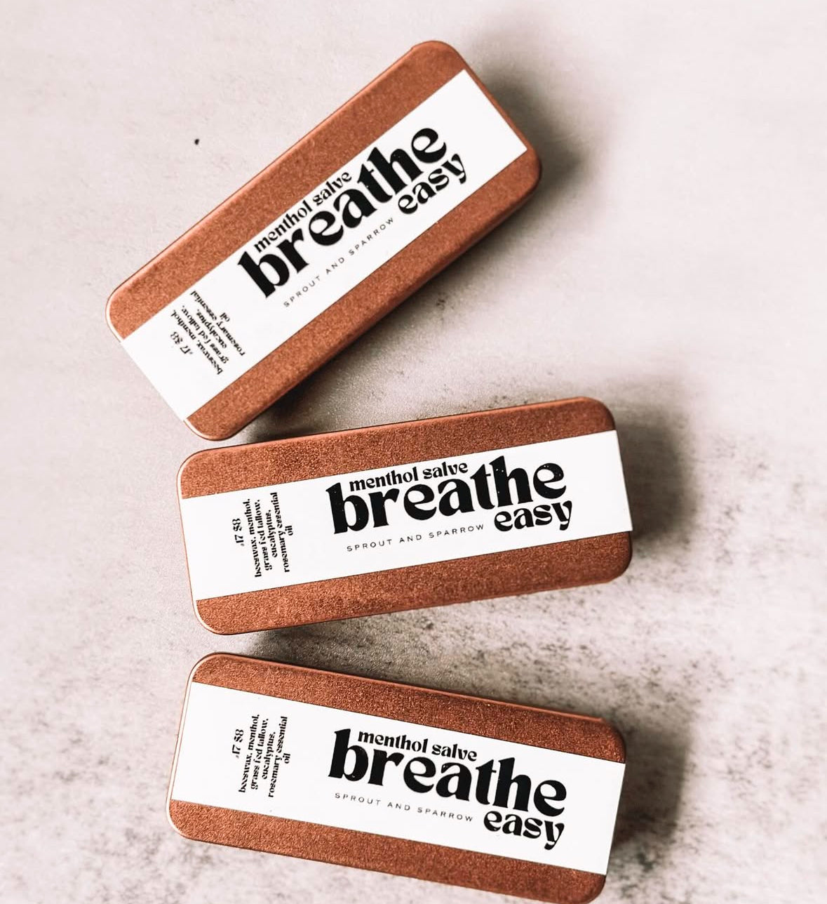 Sprout & Sparrow- Menthol Salve breathe easy