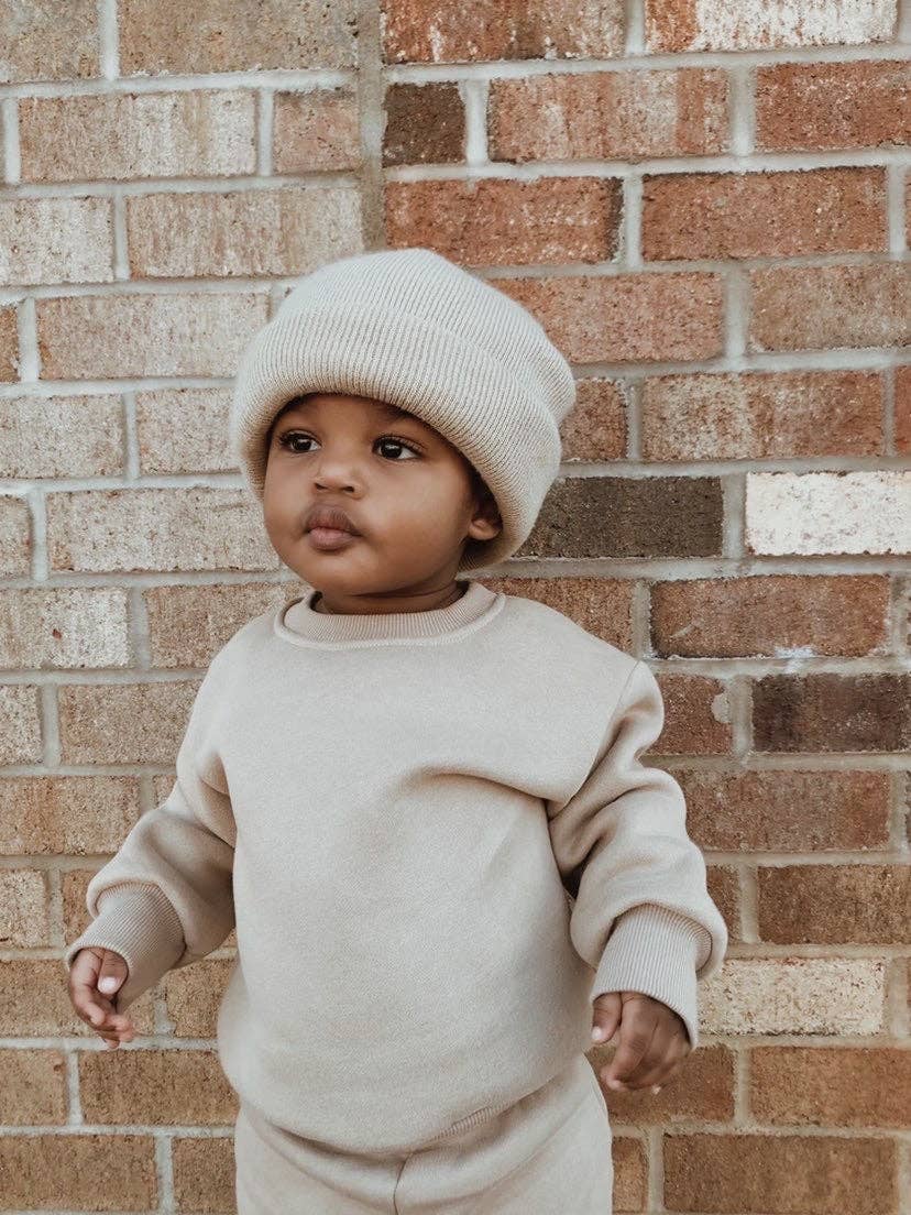 Neutral Baby Sweat Set - Top & Pant