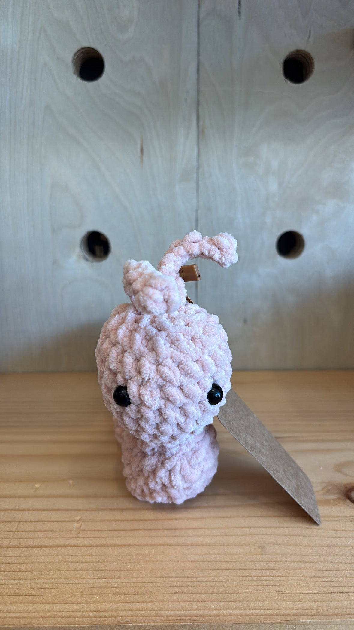 Pink Caterpillar Lovey Crochet