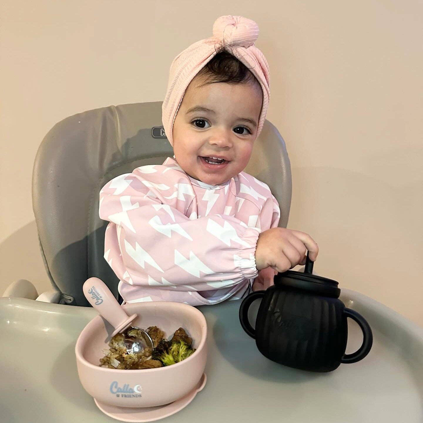 The Grayson Long Sleeve Bib - Lightning Bolts