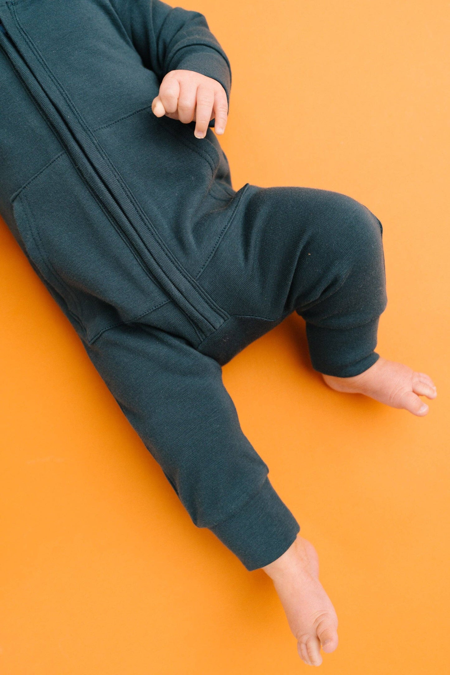 Navy Hoodie Jumpsuit