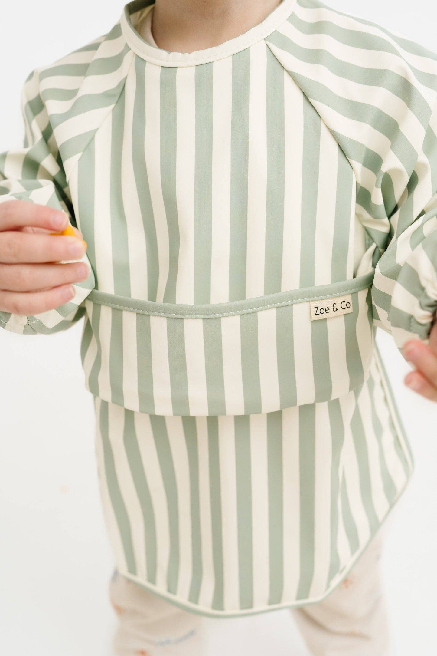 Minty Stripe Bib