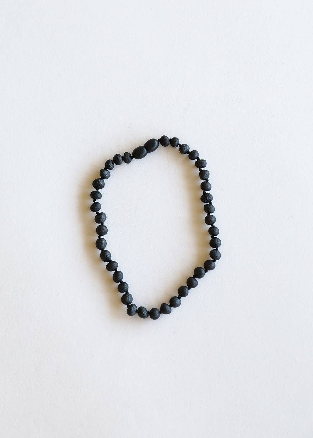 Raw Black Amber Necklace