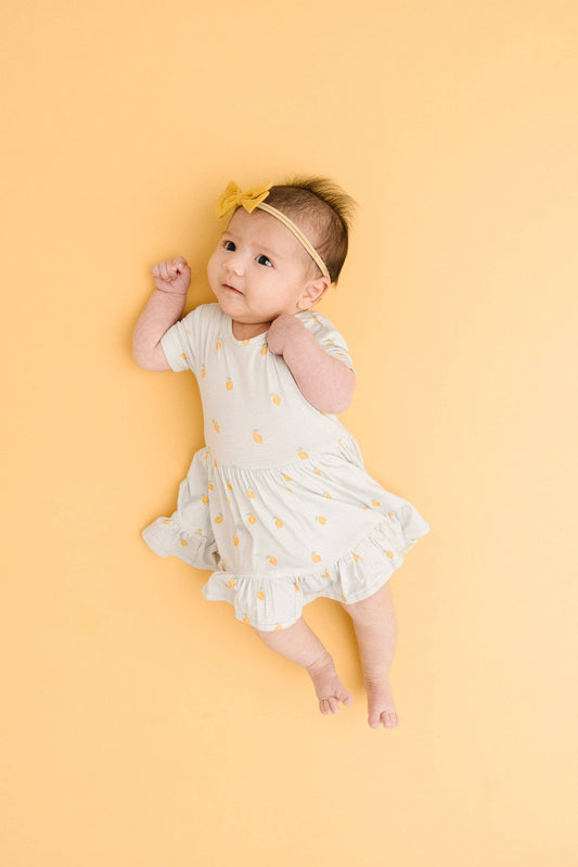 Lemon Delight Bodysuit Bamboo Dress