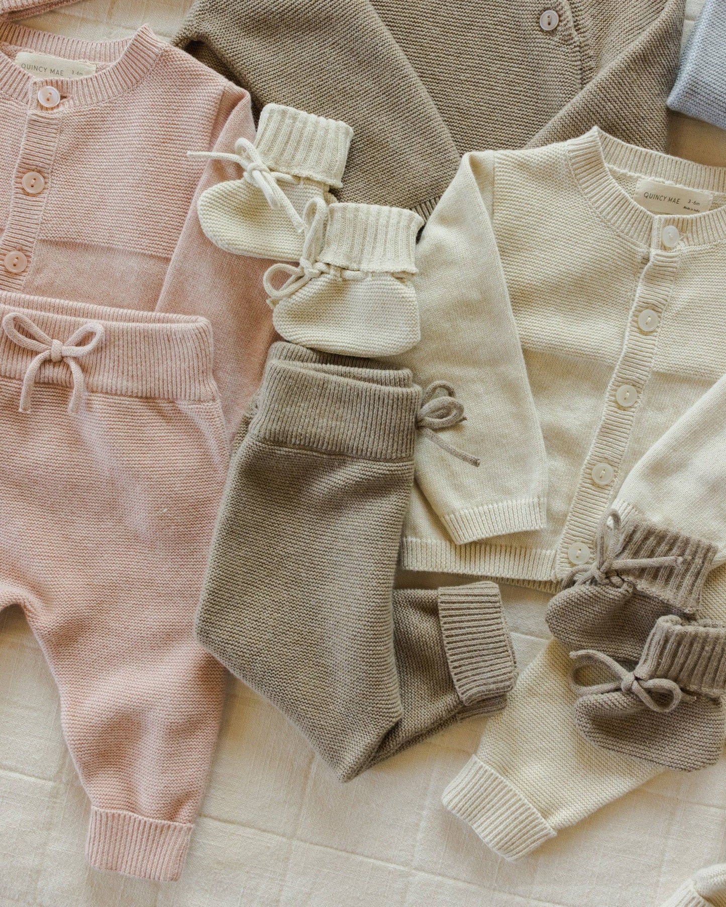 Knit Cardigan || Heathered Rose