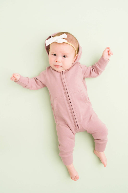 Plum Hoodie Jumpsuit