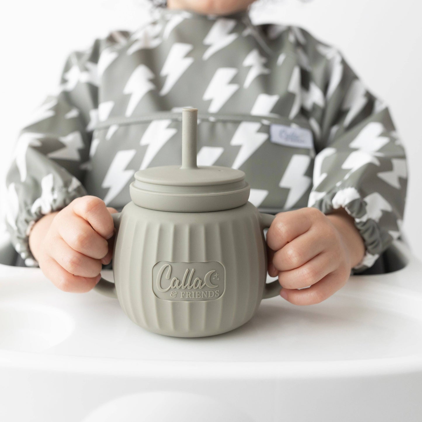 The Grayson Long Sleeve Bib - Lightning Bolts