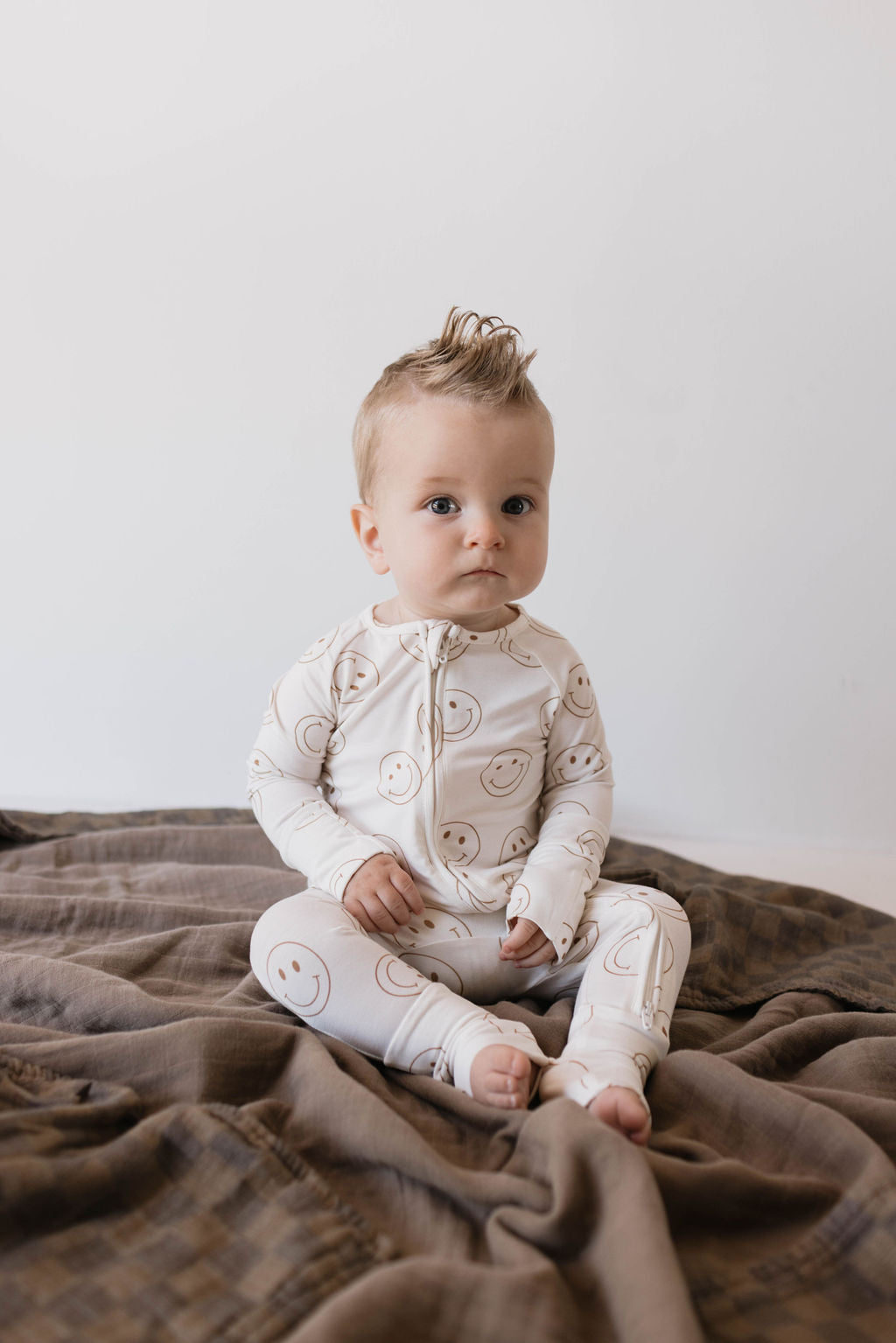 Bamboo Zip Pajamas  | Just Smile