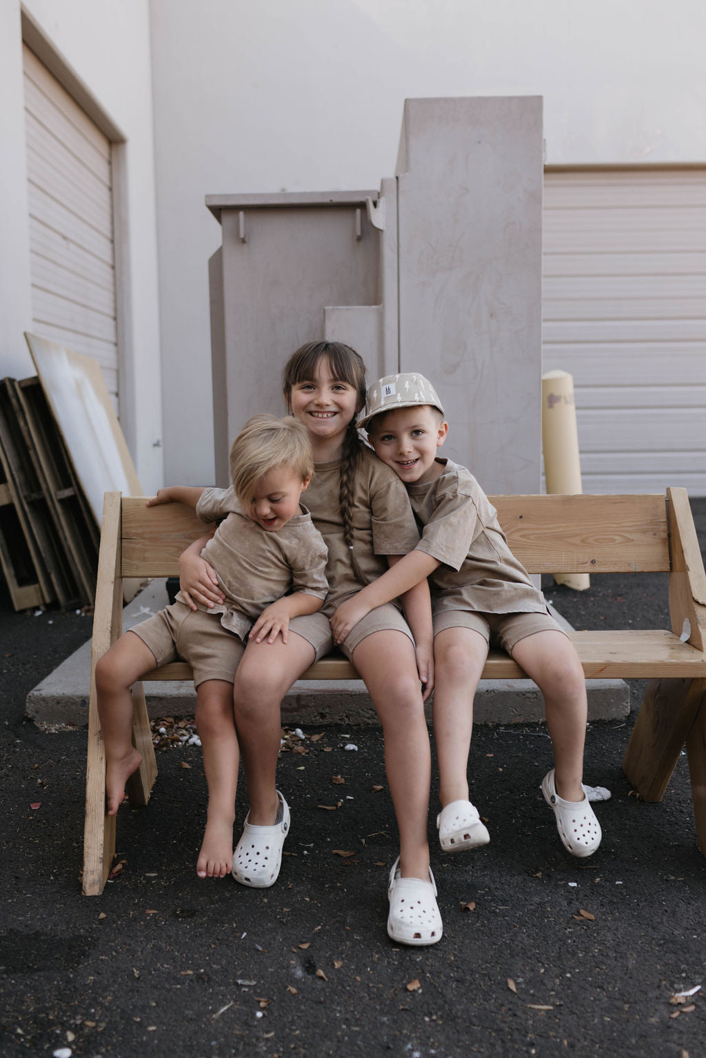 Children's Short Set | Vintage Washed Espresso