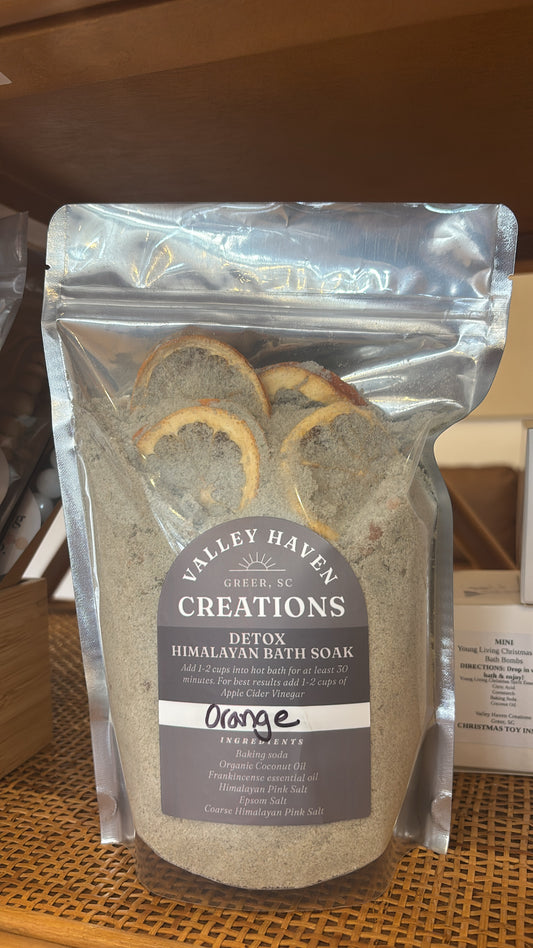 Valley Haven Creations Orange Detox Himalayan Bath Soak!