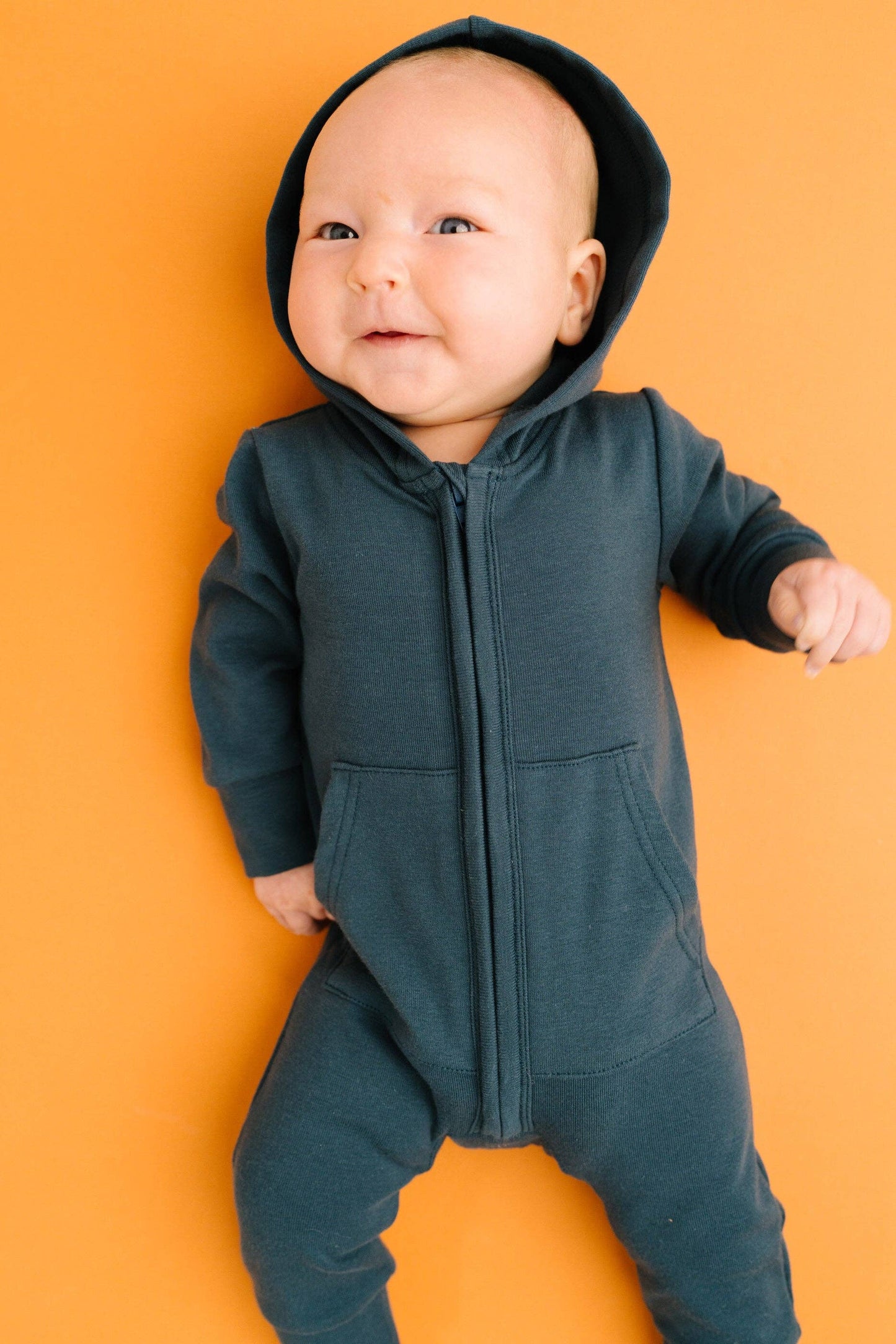 Navy Hoodie Jumpsuit