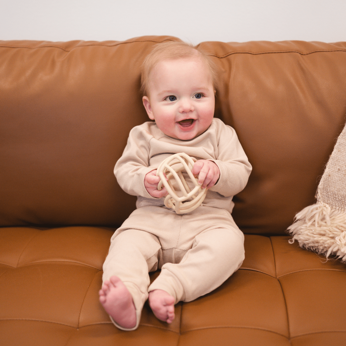 Organic Cotton Lounge Set for Babies + Toddlers  | Oatmeal