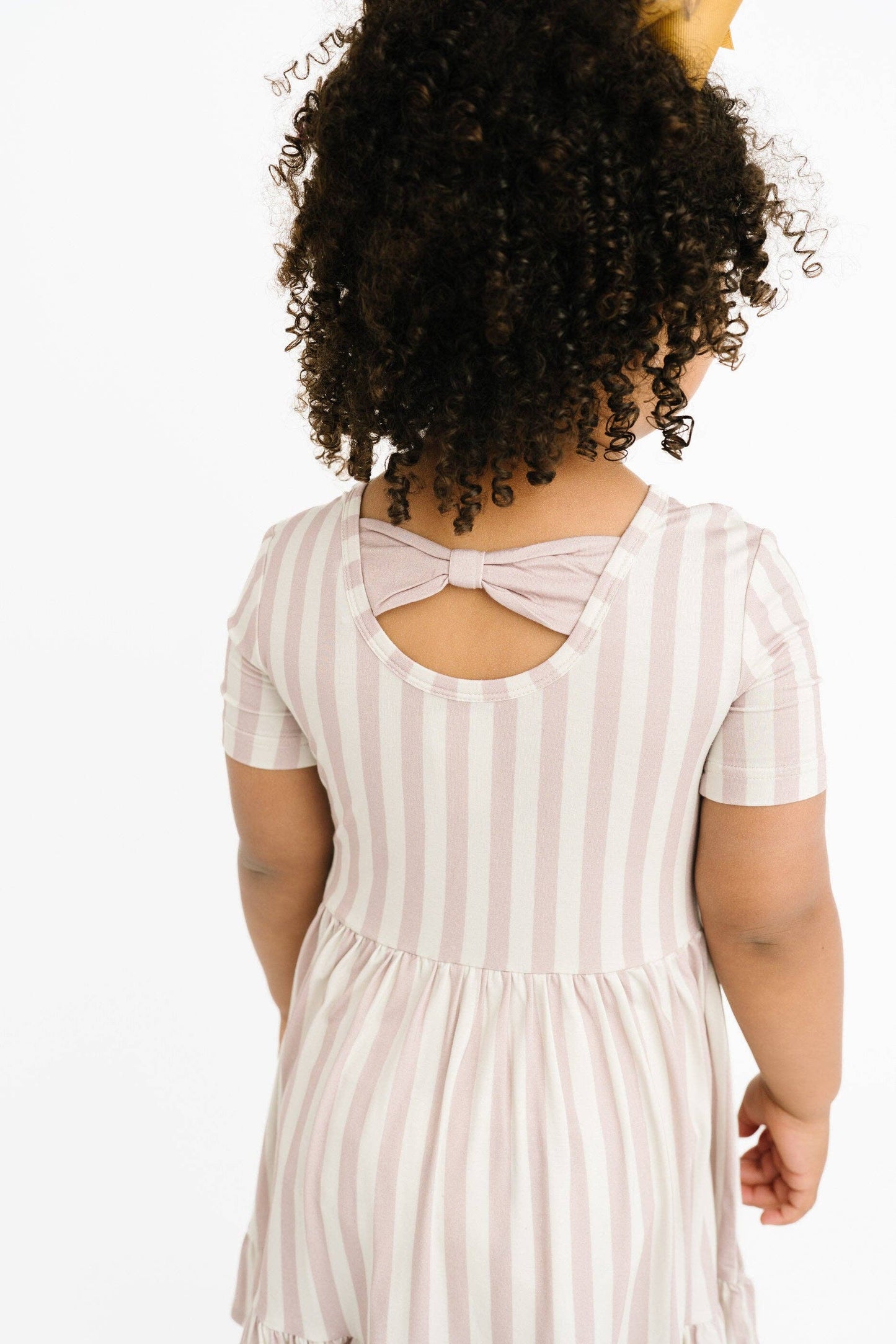 Blush Stripe Short Sleeve Bamboo Dress